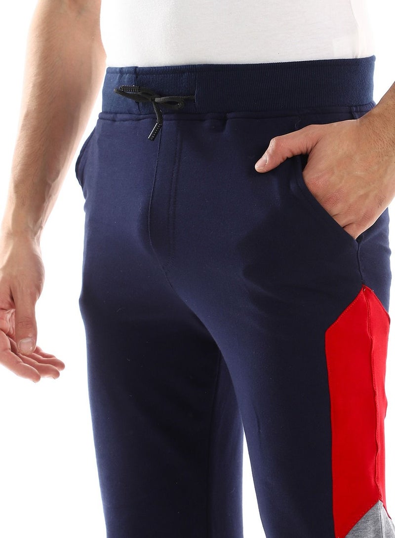 Caesar Detailed Casual Sweatpants With Coloured Side  - Image 4