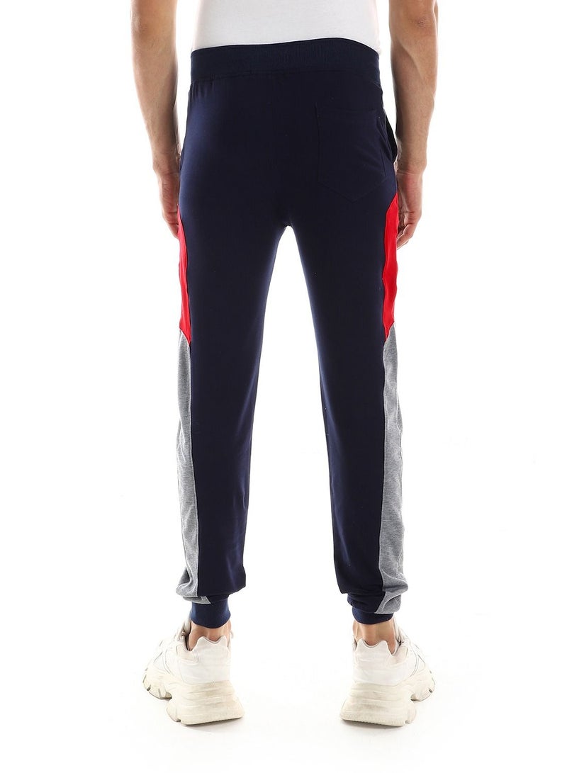 Caesar Detailed Casual Sweatpants With Coloured Side  - Image 3