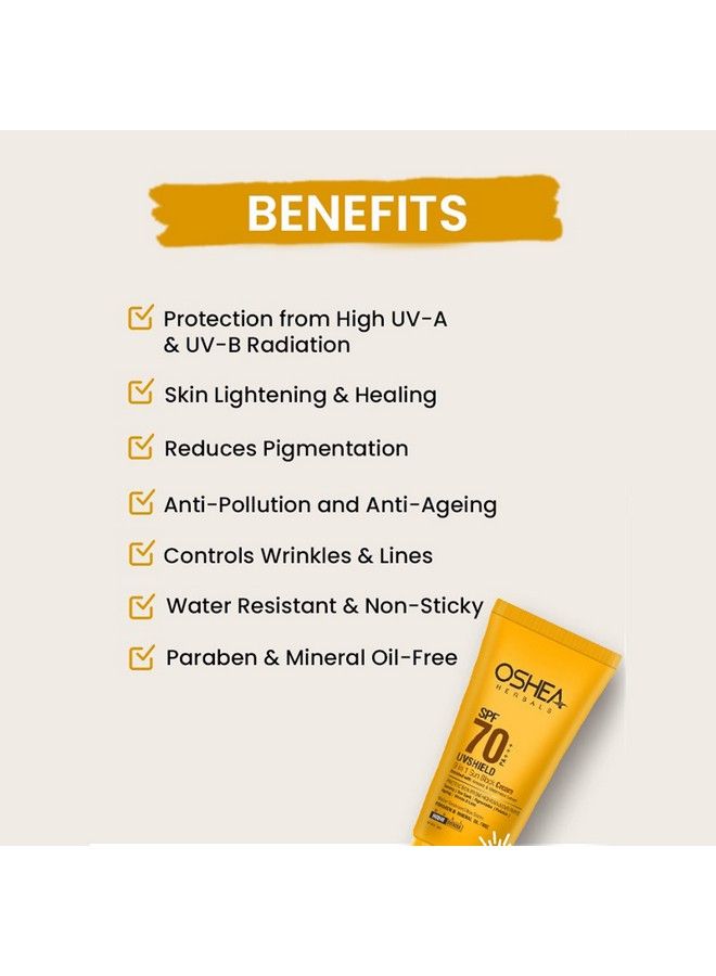 OSHEA Herbals Uvshield 9 In 1 Sun Block Cream Spf70 Pa+++ - Image 4