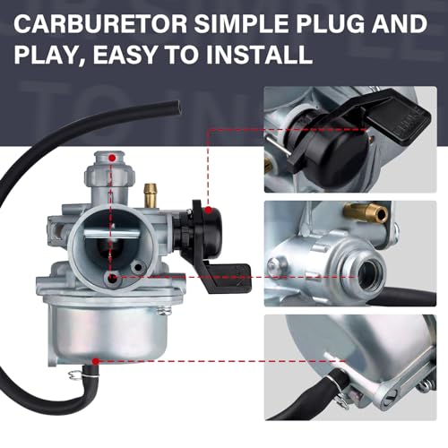 Onsnail XR70 CRF70 Carburetor for Honda XR70R 1997-2003,CRF70 XR70 1997-2005,CRF70F 2004-2012 Replace 16100-GCF-672 - Image 5