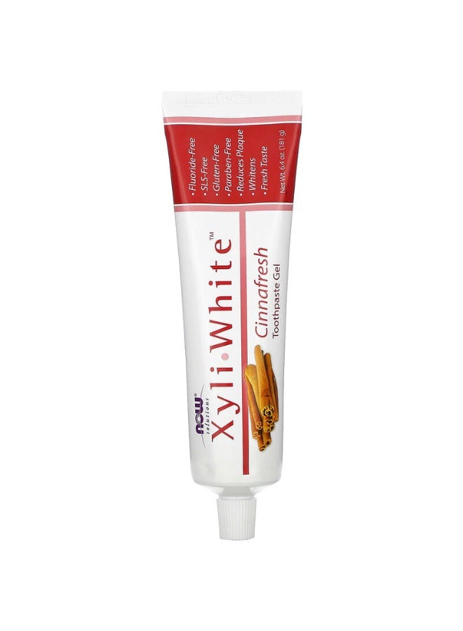 now معجون الأسنان جل NOW SOLUTION XyliWhite™ Cinnafresh 181 جرام - Image 1