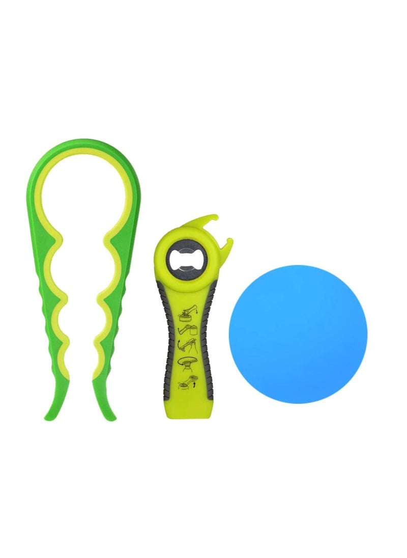 SYOSI - Jar Opener, Bottle Opener Non Slip Can Opener to Remove Stubborn Lids, Caps and Bottles Multi Kitchen Gadgets Designed for Weak Hands,Arthritis,Seniors,Elderly - Image 1