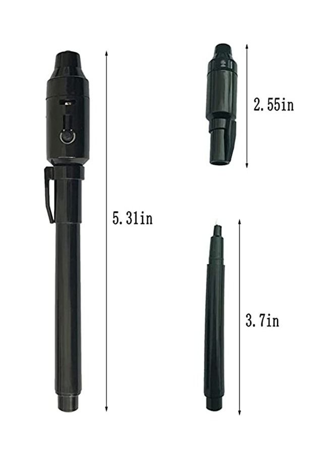 Generic - مجموعة أقلام سحرية خفيفة بالحبر غير المرئي مكونة من 7 قطع أصفر/أحمر/أزرق - Image 1