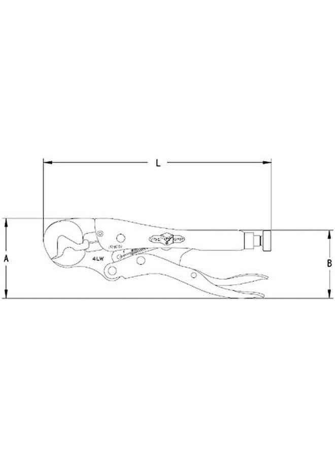 IRWIN Vise Grip Original 4" Locking Wrench With Wire Cutter Item 8 - Image 2
