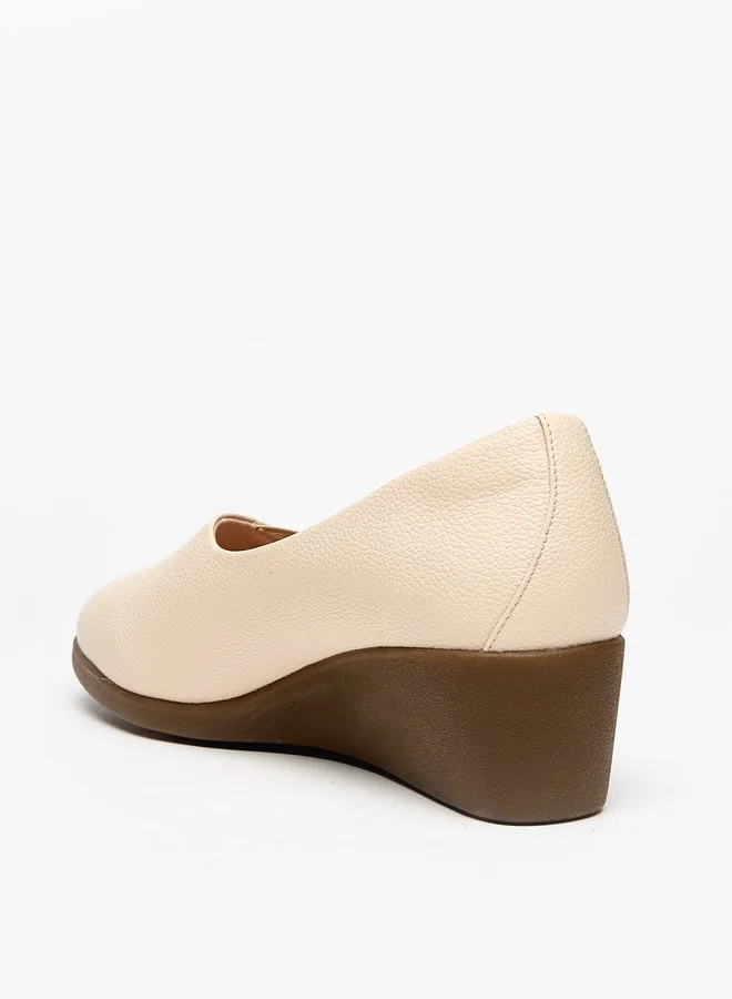 Le Confort Women Solid Slip-On Shoes with Wedge Heels