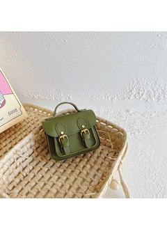 Kids Fashion Retro Cambridge Satchel Shoulder Bag Green