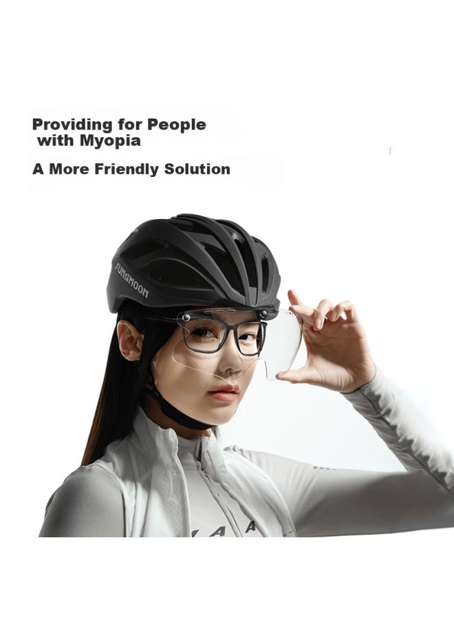 Sunrimoon S79 Road Bike Helmet With Magnetic Visor Cycling Helmet For Men And Women Safety Cap Pink Purple - Image 2