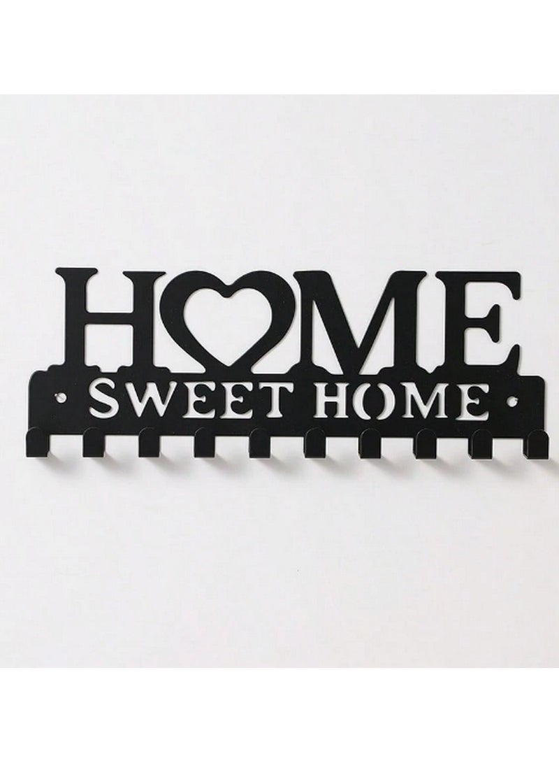 "Home Sweet Home" Wall-Mounted Key Holder – Stylish & Functional Key Organizer - Image 4