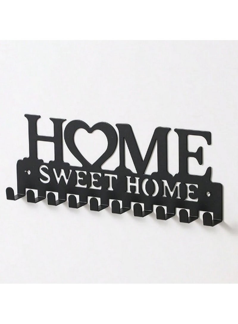 "Home Sweet Home" Wall-Mounted Key Holder – Stylish & Functional Key Organizer - Image 5