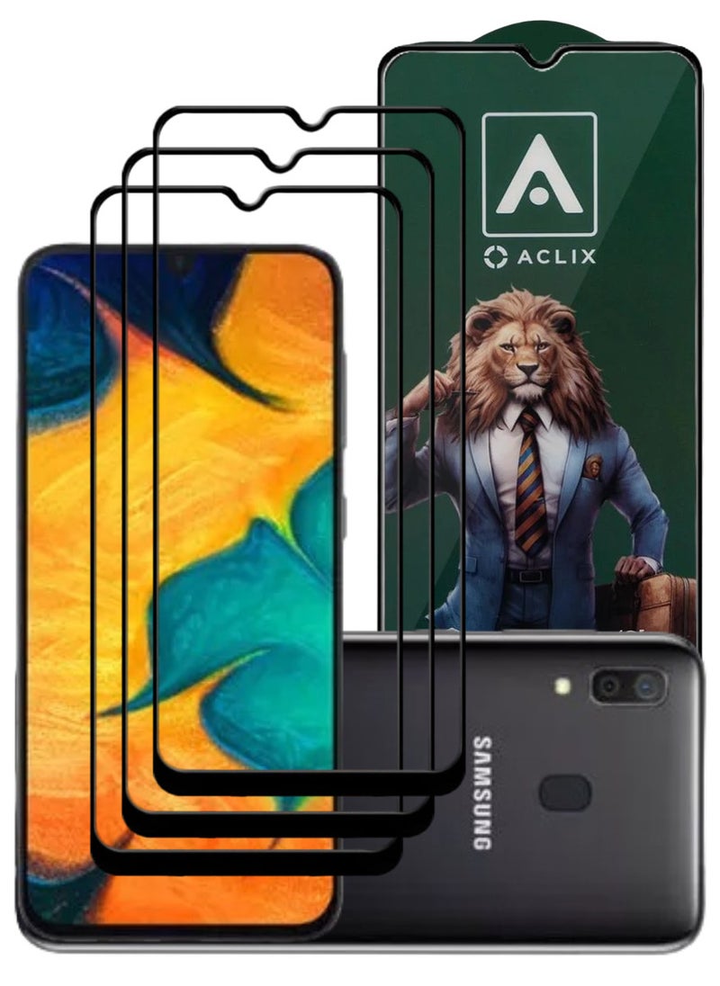ACLIX 3 Pieces Antistatic ESD Dustproof Premium Quality High Definition Tempered Glass Screen Protector Designed For Samsung Galaxy A30 - Image 1