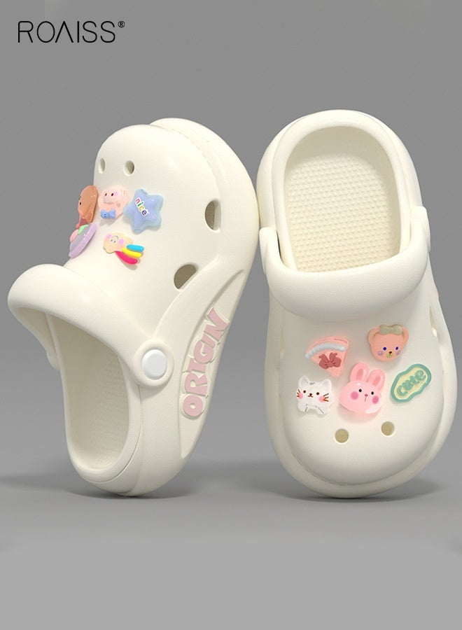 رويس صنادل صيفية للأطفال، قباقيب مريحة مع نعل EVA مانع للانزلاق، شباشب مسامية بتصميم كرتوني، شباشب مريحة للأطفال، أحذية شاطئية كاجوال للأطفال - Image 2