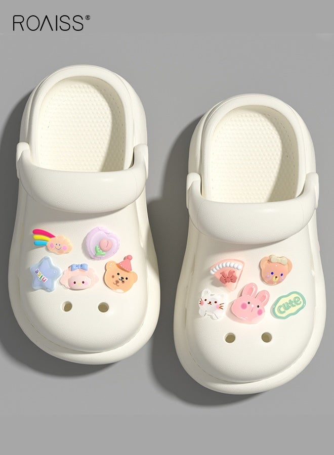 رويس صنادل صيفية للأطفال، قباقيب مريحة مع نعل EVA مانع للانزلاق، شباشب مسامية بتصميم كرتوني، شباشب مريحة للأطفال، أحذية شاطئية كاجوال للأطفال - Image 1