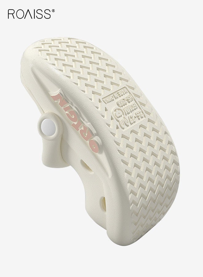 رويس صنادل صيفية للأطفال، قباقيب مريحة مع نعل EVA مانع للانزلاق، شباشب مسامية بتصميم كرتوني، شباشب مريحة للأطفال، أحذية شاطئية كاجوال للأطفال - Image 3