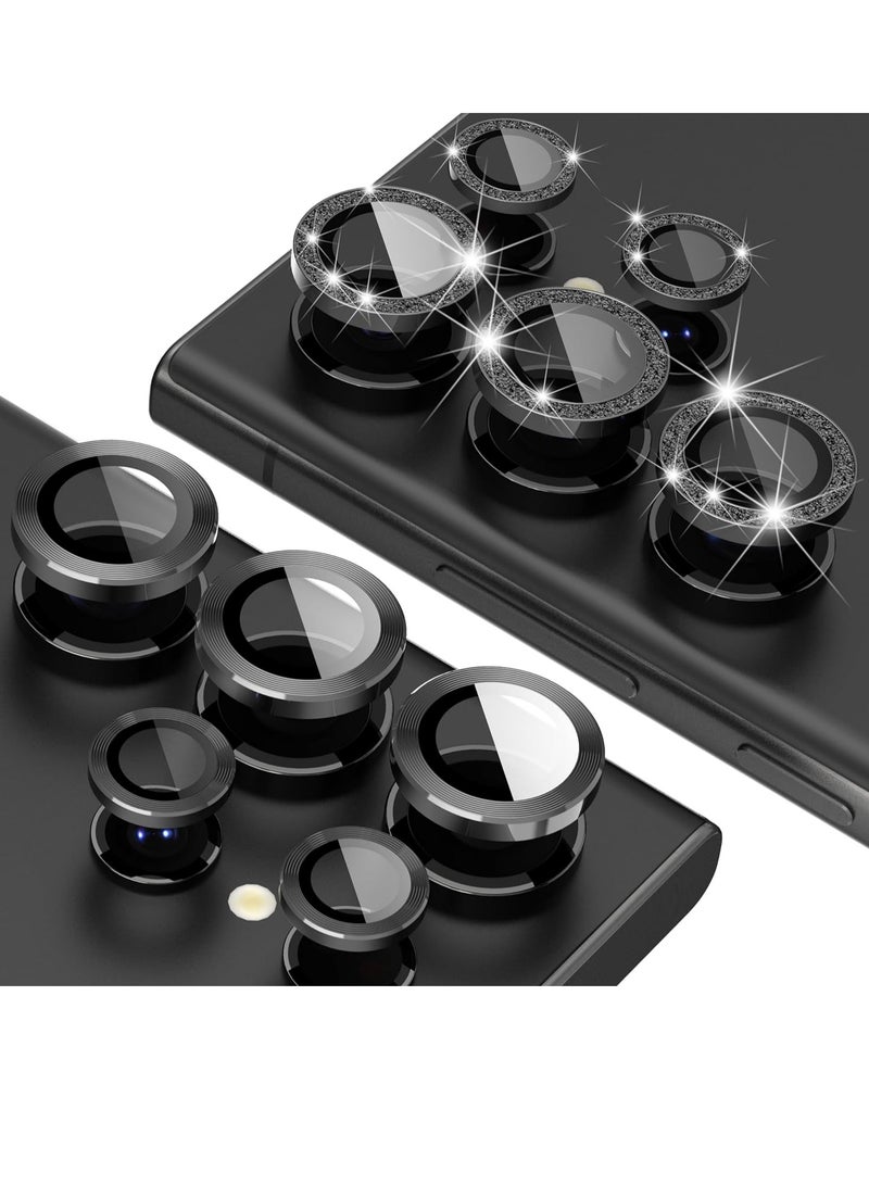 ELTRAZONE 2-Pack for Samsung Galaxy S24 Ultra Camera Lens Protector, 9H Tempered Glass Protective Lens Flim for Samsung Galaxy S24 Ultra Camera Lens Cover-Black - Image 1