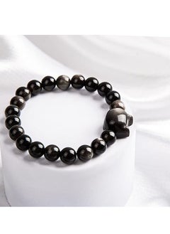 Muyixin Money Attraction Cat Bracelet Black Obsidian Women Bracelets for Spiritual Mood Energy Protection  - Image 4
