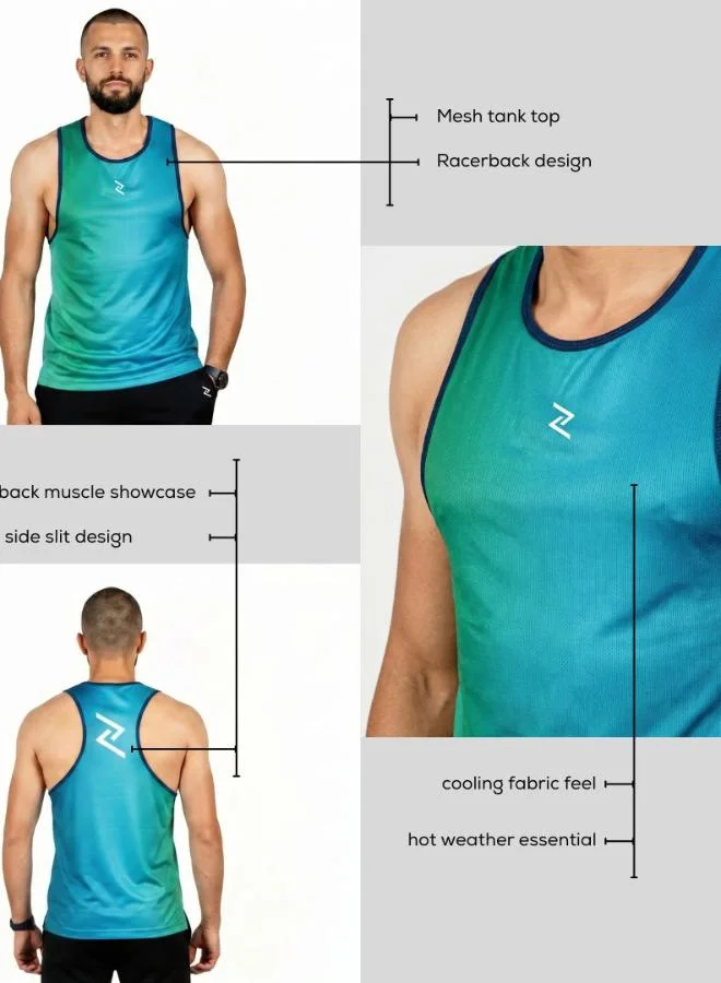 Zaecy  Men's Power-Mesh Muscle Tank Top for Men | Best Price UAE