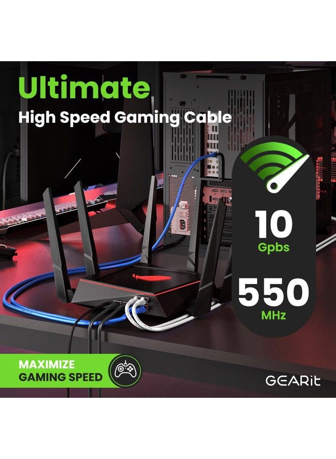 GearIT Cat 6 Ethernet Cable Pack - 24-Pack 0.5 ft Cat6 Ethernet Patch Cables | RJ45 Network Patch Cable, 10 Gbps Snagless Gold-Plated Connectors - Ethernet Cable Cat 6 for PC, TV, Router - Black - Image 5