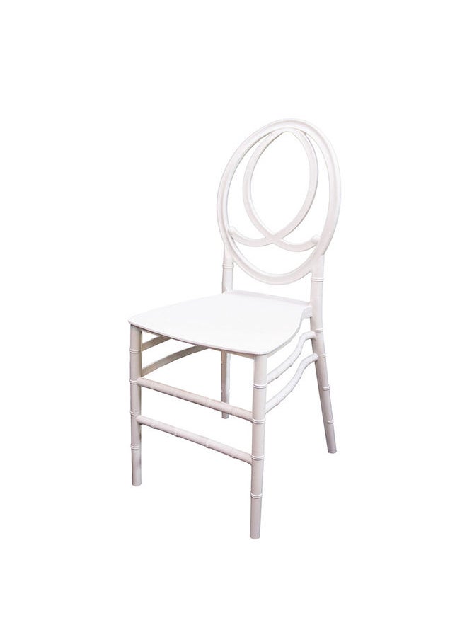 JILPHAR FURNITURE Jilphar Furniture Polypropylene Armless Dining  Chair, White  JP1392  - Image 1