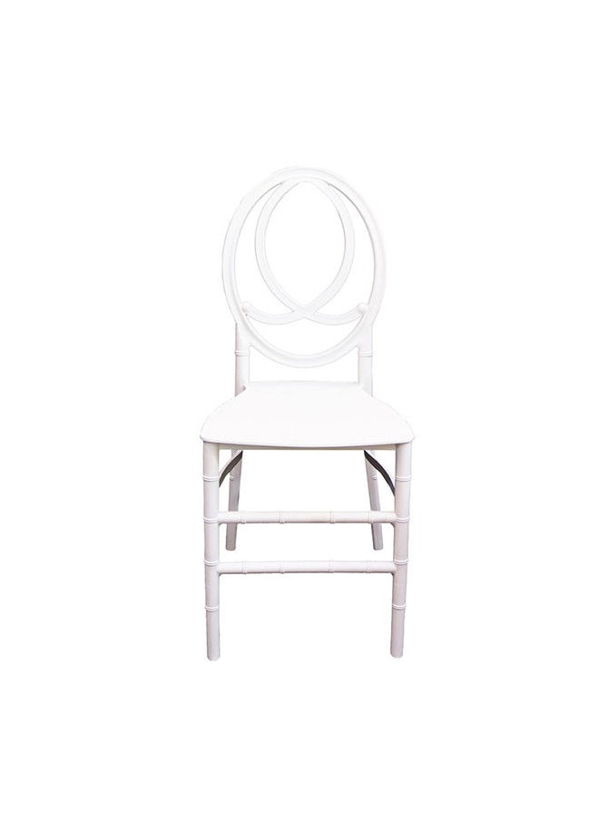 JILPHAR FURNITURE Jilphar Furniture Polypropylene Armless Dining  Chair, White  JP1392  - Image 3