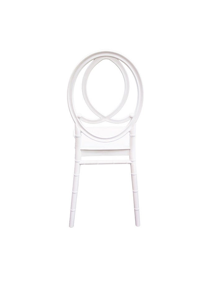 JILPHAR FURNITURE Jilphar Furniture Polypropylene Armless Dining  Chair, White  JP1392  - Image 4