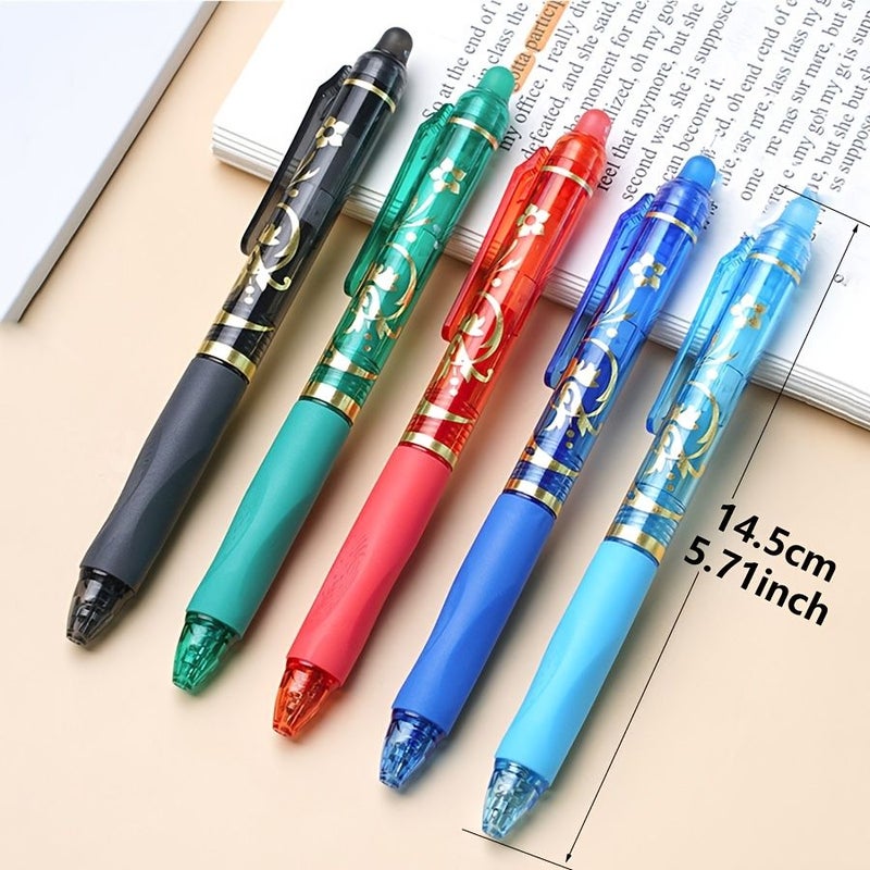 Sky Blue 12pcs Erasable Gel Pens Set Fine Point 0.5mm Soft Grip Washable Stationery - Image 3
