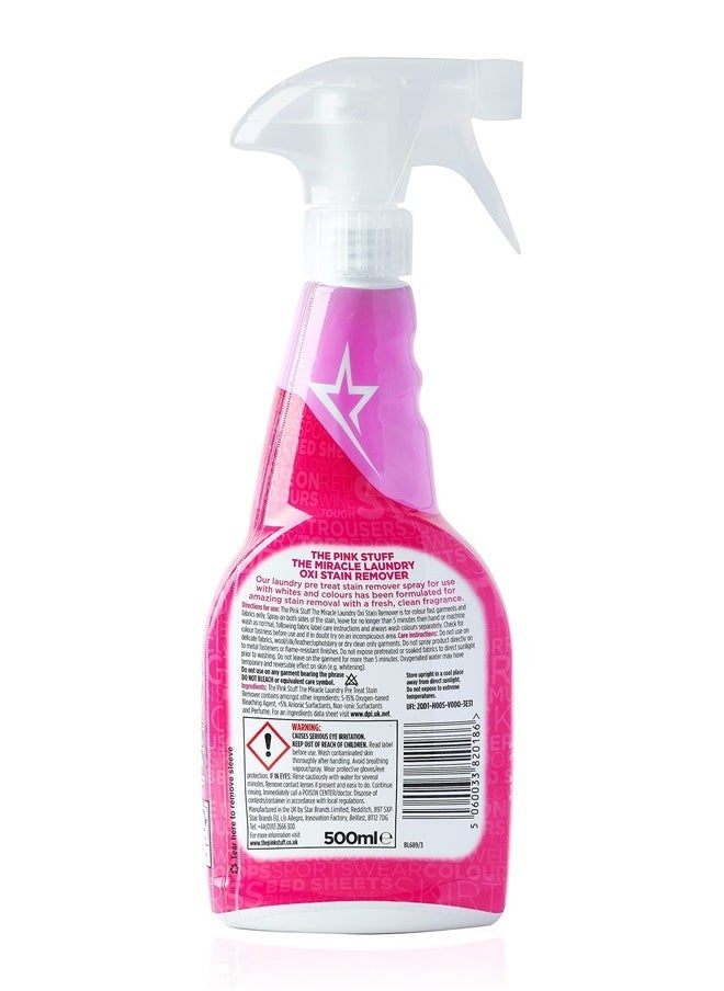 Stardrops - The Pink Stuff - The Miracle Laundry Oxi Stain Remover Spray 500ml - Image 1