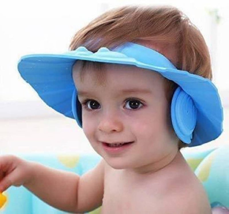 Soft Adjustable Visor Hat Safe Shampoo Shower Bathing Protection Bath Cap for Toddler, Baby, Kids, Children (Multi Color ) - Image 2