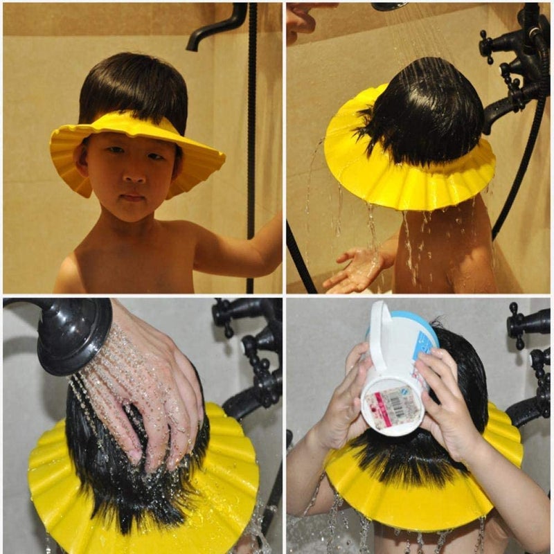 Soft Adjustable Visor Hat Safe Shampoo Shower Bathing Protection Bath Cap for Toddler, Baby, Kids, Children (Multi Color ) - Image 5