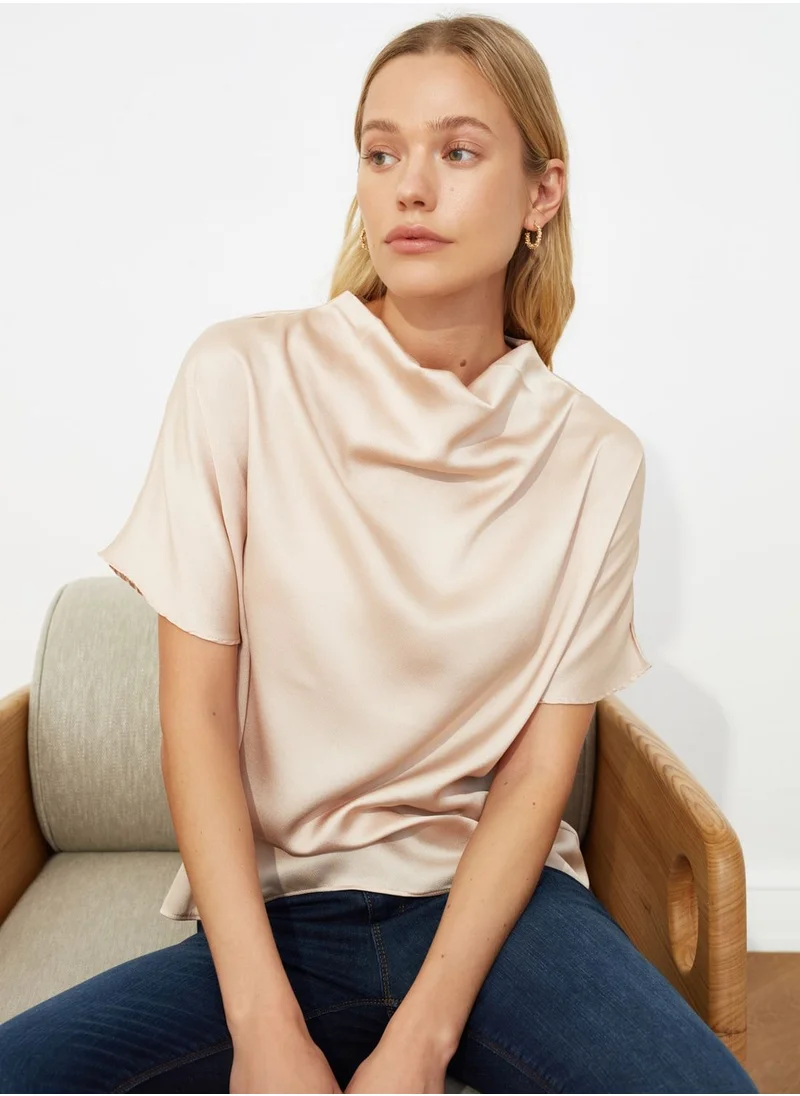 trendyol Cowl Neck Top