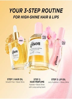 Gisou GISOU Honey Gloss Hydration Trio Set 78ml – Nourishing Hair & Lip Care  - Image 5