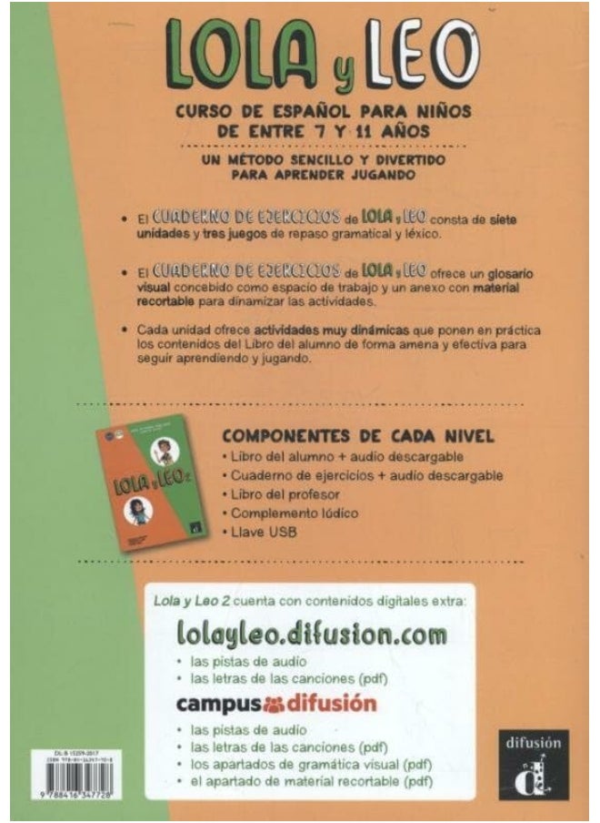 null - Lola y Leo: Cuaderno de ejercicios + audio MP3 descargable 2 (A1.2) - Image 1