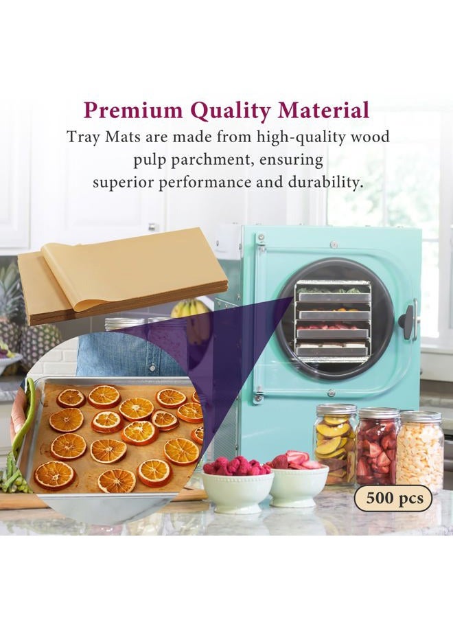 chaseroad 500 Packs Parchment Paper Sheets for Harvest Right Freeze Dryer - Harvest Right Freeze Dryer Accessories for Medium Trays, Parchment Sheets, Freeze Dryer Tray Mats for Harvest Right(17" x 6.8") - Image 5