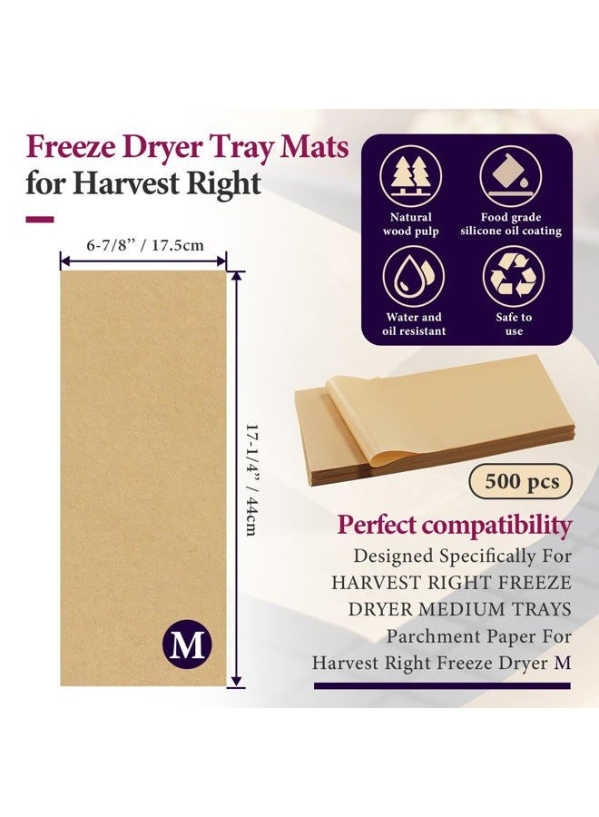 chaseroad 500 Packs Parchment Paper Sheets for Harvest Right Freeze Dryer - Harvest Right Freeze Dryer Accessories for Medium Trays, Parchment Sheets, Freeze Dryer Tray Mats for Harvest Right(17" x 6.8") - Image 2