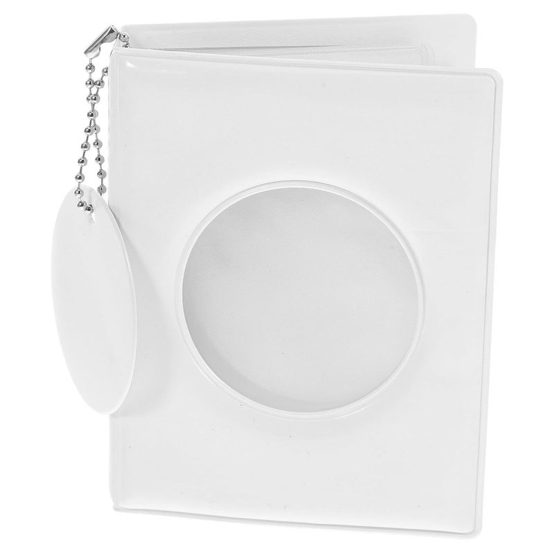 Homoyoyo Mini Photocard Binder 3 Inch White Hollow Album with 32 Pockets for Kpop Collectible Storage - Image 2