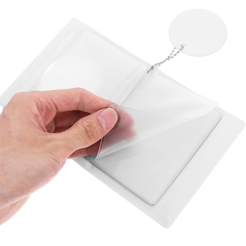 Homoyoyo Mini Photocard Binder 3 Inch White Hollow Album with 32 Pockets for Kpop Collectible Storage - Image 4