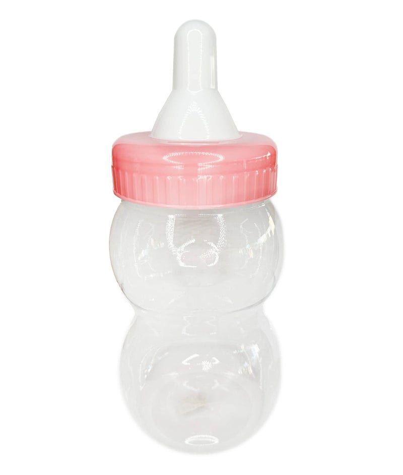 Crafts Central Jumbo Fillable Baby Shower Milk Bottle – Large Plastic Coin Bank & Favor Container for Decorations, Gender Reveal, Party Supplies (15" Pink) - Image 2