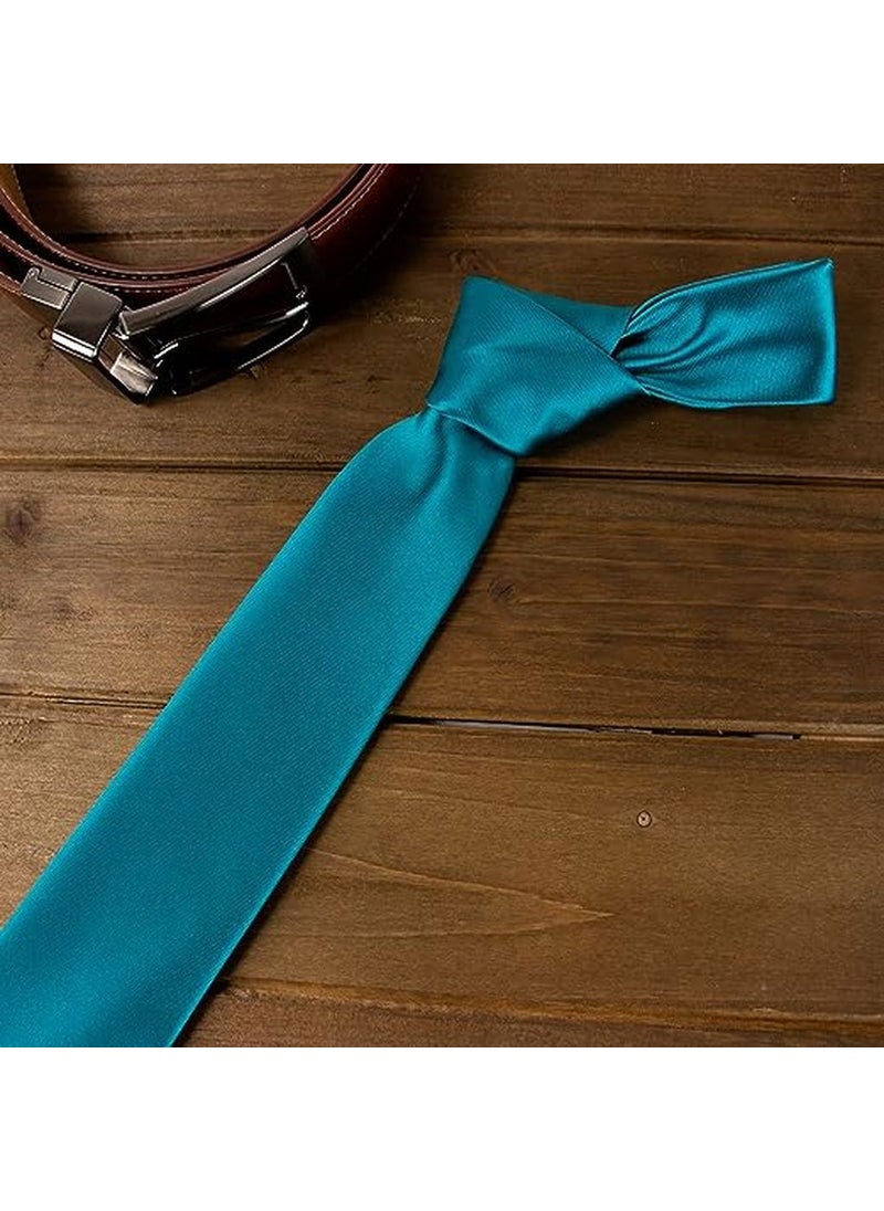 Trenderrs Men's Satin Tie and Handkerchief Set Men's Tie  - Image 1