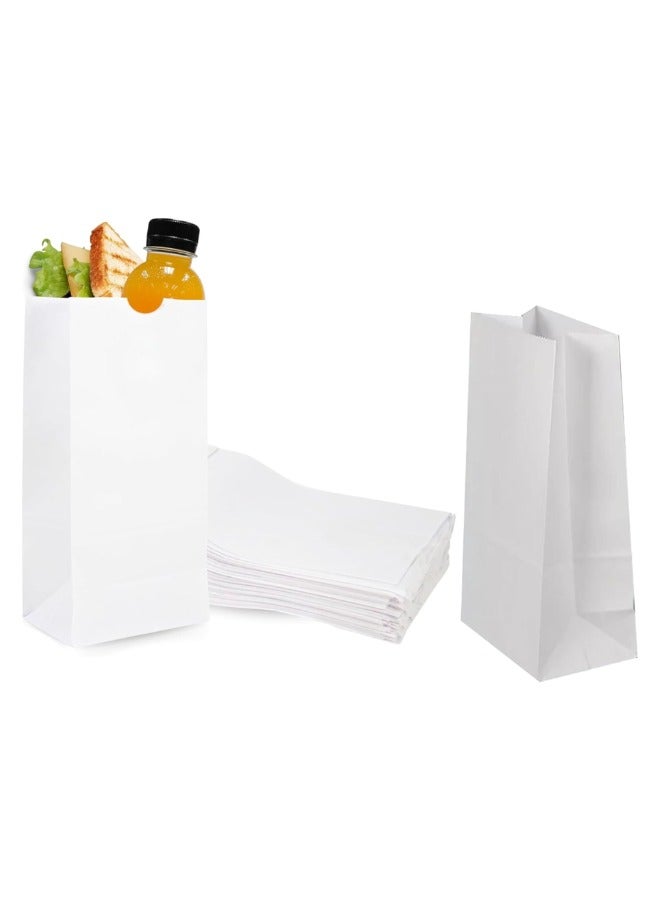 Halapack Halapack Kraft Paper Bag 10 PCS Die Cut Handle Sqaure Bottom Standard Size [ W28 ×H28 × G16 cm]  Strong Holding Power Bags Sqaure Bottom Paper Bag with Handle Durable Perfect for Gifts, Party Favors White  - Image 4