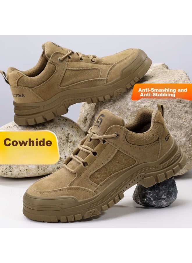 JUNBU Men'S Winter Steel Toe Anti-Smashing Anti-Piercing Wear-Resistant Lightweight Welding Safety Shoes 3115L-1 Size 39 - Image 4