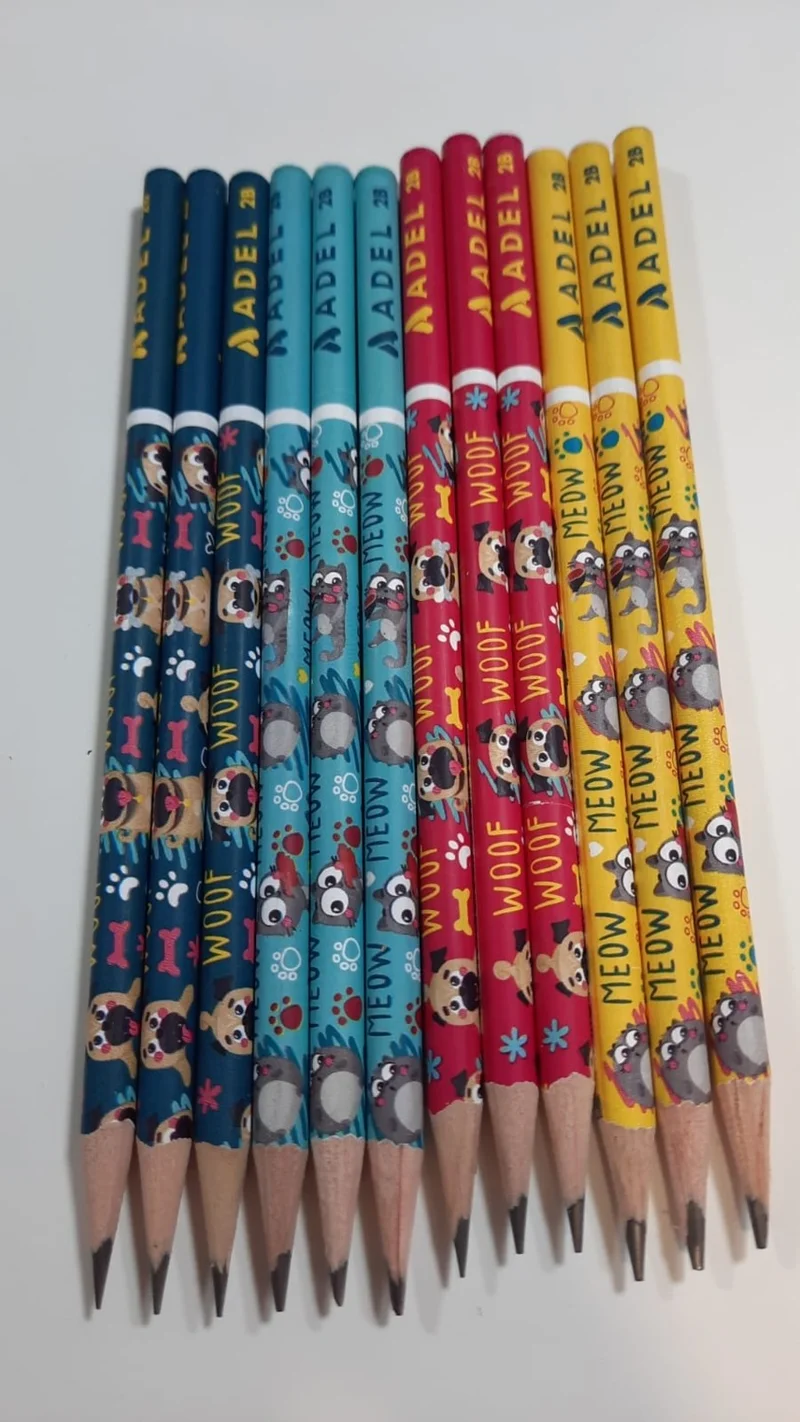 Adel Cats And Dogs Pencil 12 Pieces 2b