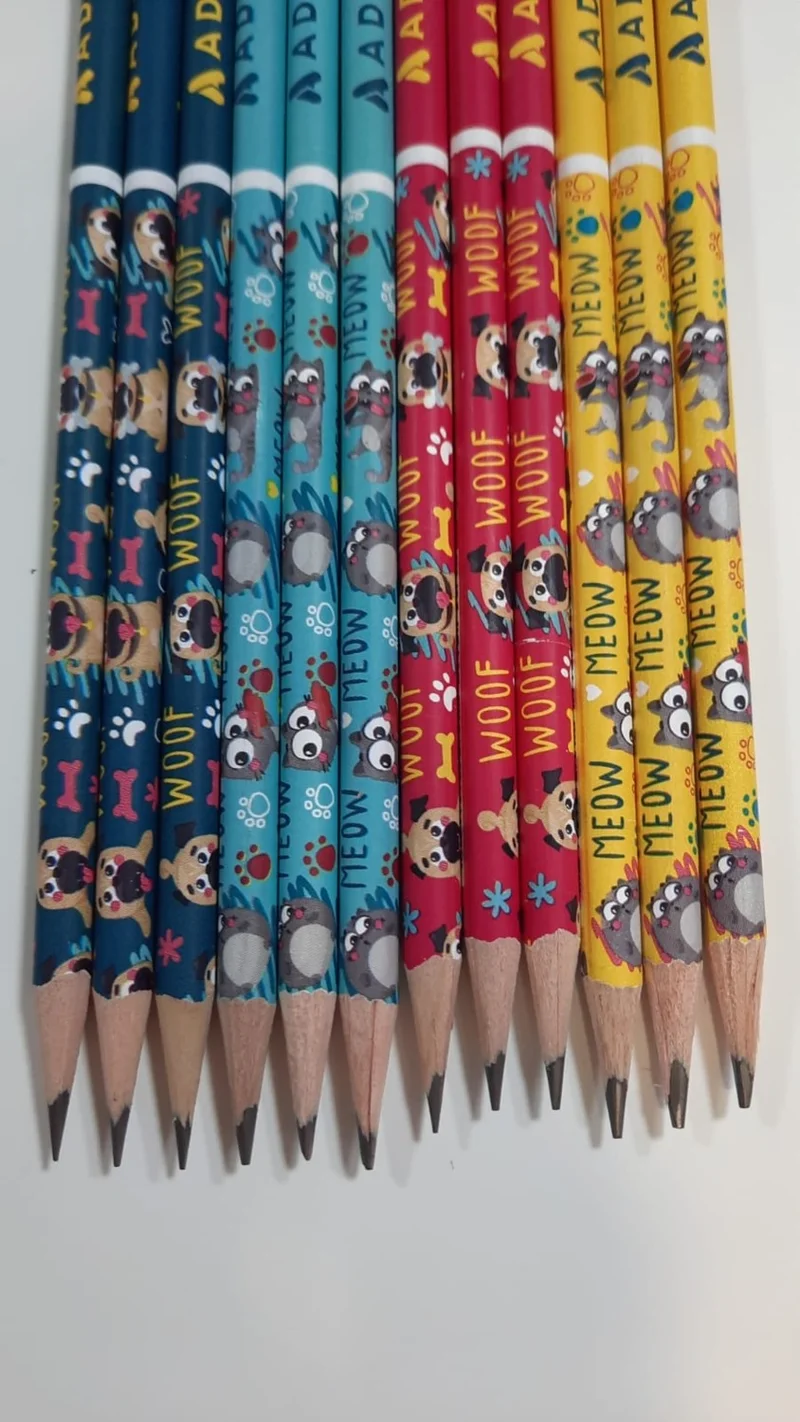Adel Cats And Dogs Pencil 12 Pieces 2b