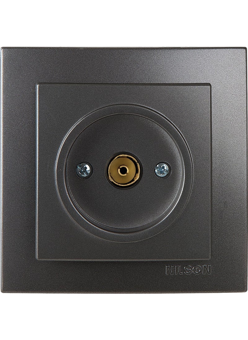Nilson Touran Smoked TV Socket with End 