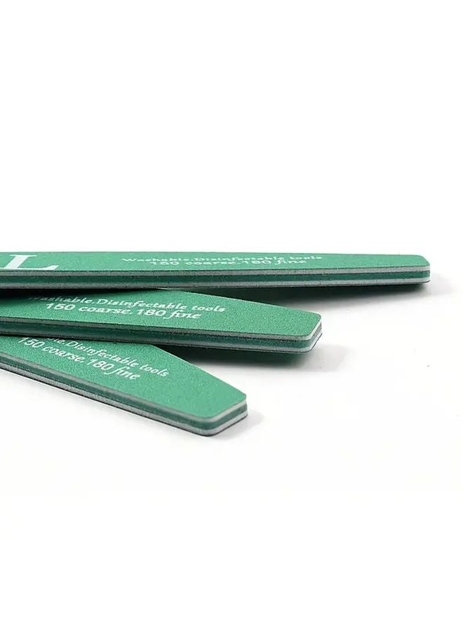 10 قطع من مبرد الأظافر الأرجواني مجموعة مبردات مزدوجة الجوانب 80 100 120 150 180 حبيبات - Image 3