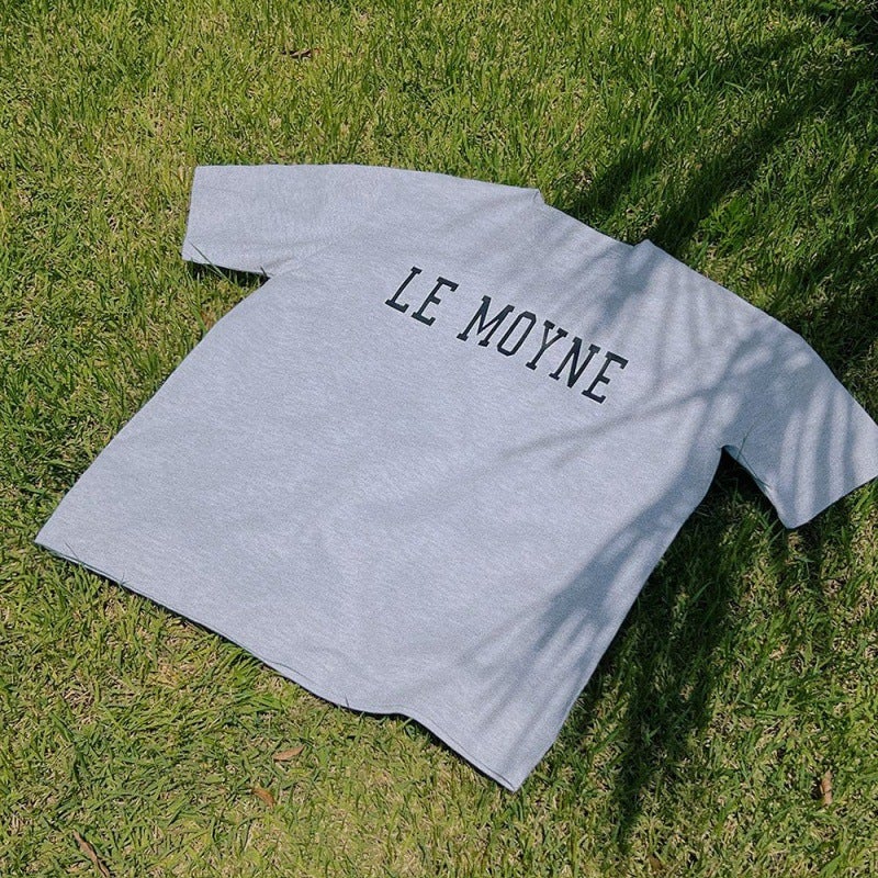 [Big Sale] Summer Pure Cotton Round Neck Men'S T-Shirt Korean Style Trendyy Letter Printed Short-Sleeved Loose Casual Half-Sleeve - Image 1