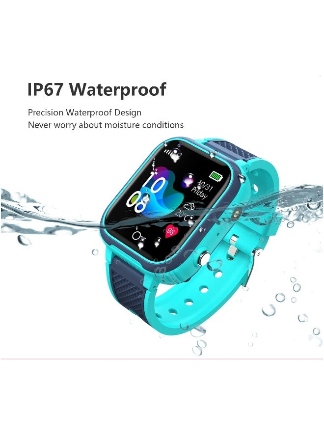 Topleo LT21 4G Smart Watch Kids GPS WIFI Video Call SOS IP67 Waterproof Child Smartwatch Camera Monitor Tracker Location Phone Watch(Green) - Image 4