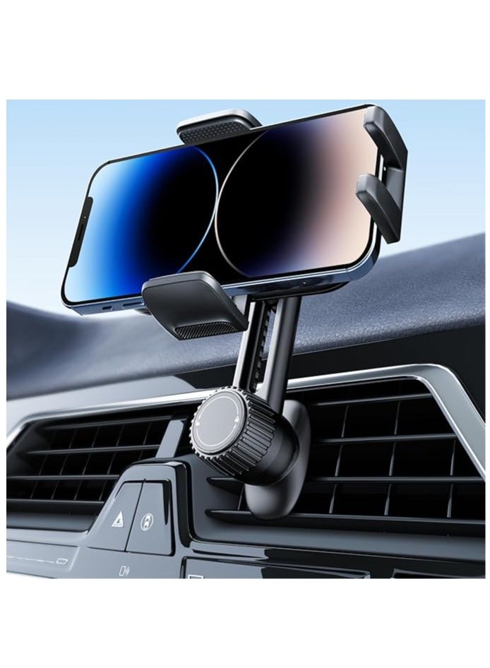 Car Phone Holder for Air Vent, Auto-Lock Phone Mount with Secure Hook Clip, One-Handed Operation, Universal Compatible with iPhone 15/16 Pro Max, Samsung S24/S23 Ultra, Large Phones 4.7-7.0 Inches - Image 1