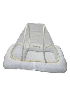 BABYCARA Softly Padded Mattress Sleeping Baby Cot With Net And Pillow  - Image 2