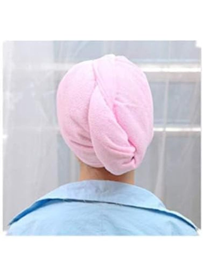 Women Bathroom Super Absorbent Quick-drying Microfiber Bath Towel Hair Dry Cap Salon Towel  - Image 3
