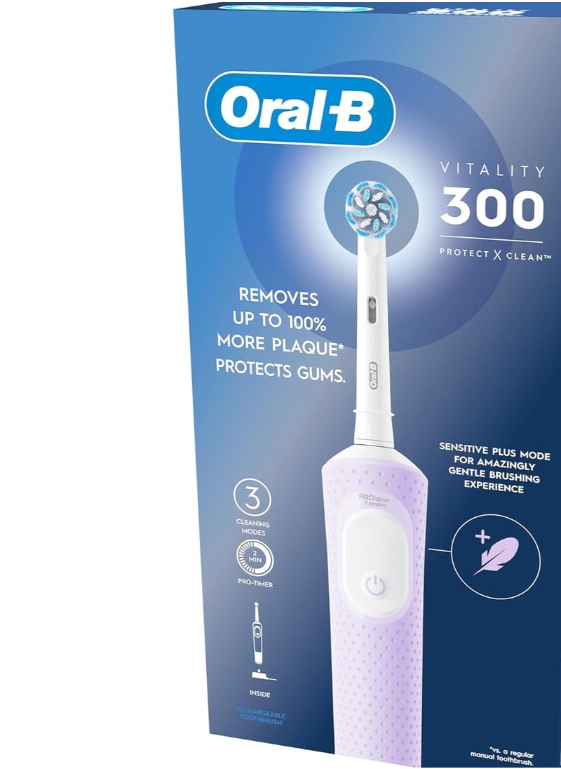 Vitality 300 Rechargeable Toothbrush With Crossaction Brush Head, 3 Cleaning Modes & 2 Minutes Built-In Timer Oral B - pzsku/Z9F2DCDE375B0FDEEB38EZ/45/_/1731567656/b73eeb4a-854b-479b-b3f9-ae95ef16a7af