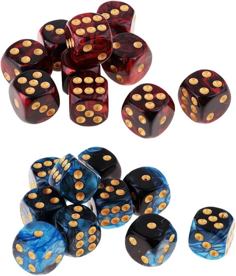 klarako Dice D6 Sets Speckled  16mm Six Sided Die 20 Pack Of Dice - Image 5